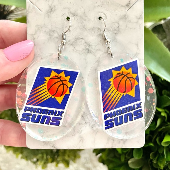 Phoenix Suns Acrylic Earrings - Picture 2 of 5